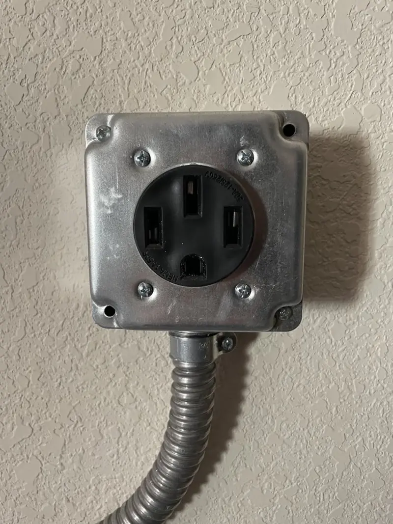NEMA 14-50 outlet installed for Smart Home Electrical in Alliance